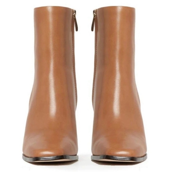 🌸PAIGE🌸 Farah Square Toe Bootie In Cognac Boots Size:10 - Picture 3 of 16
